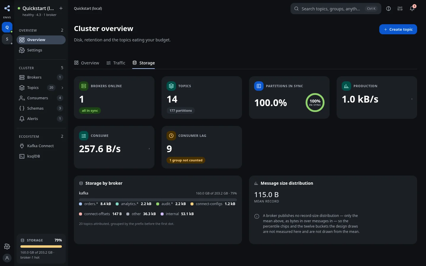 Cluster storage